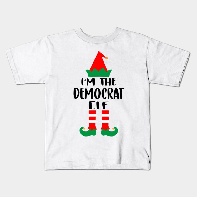 I'm The Democrat Elf Family Matching Group Christmas Costume Pajama Funny Gift Kids T-Shirt by norhan2000